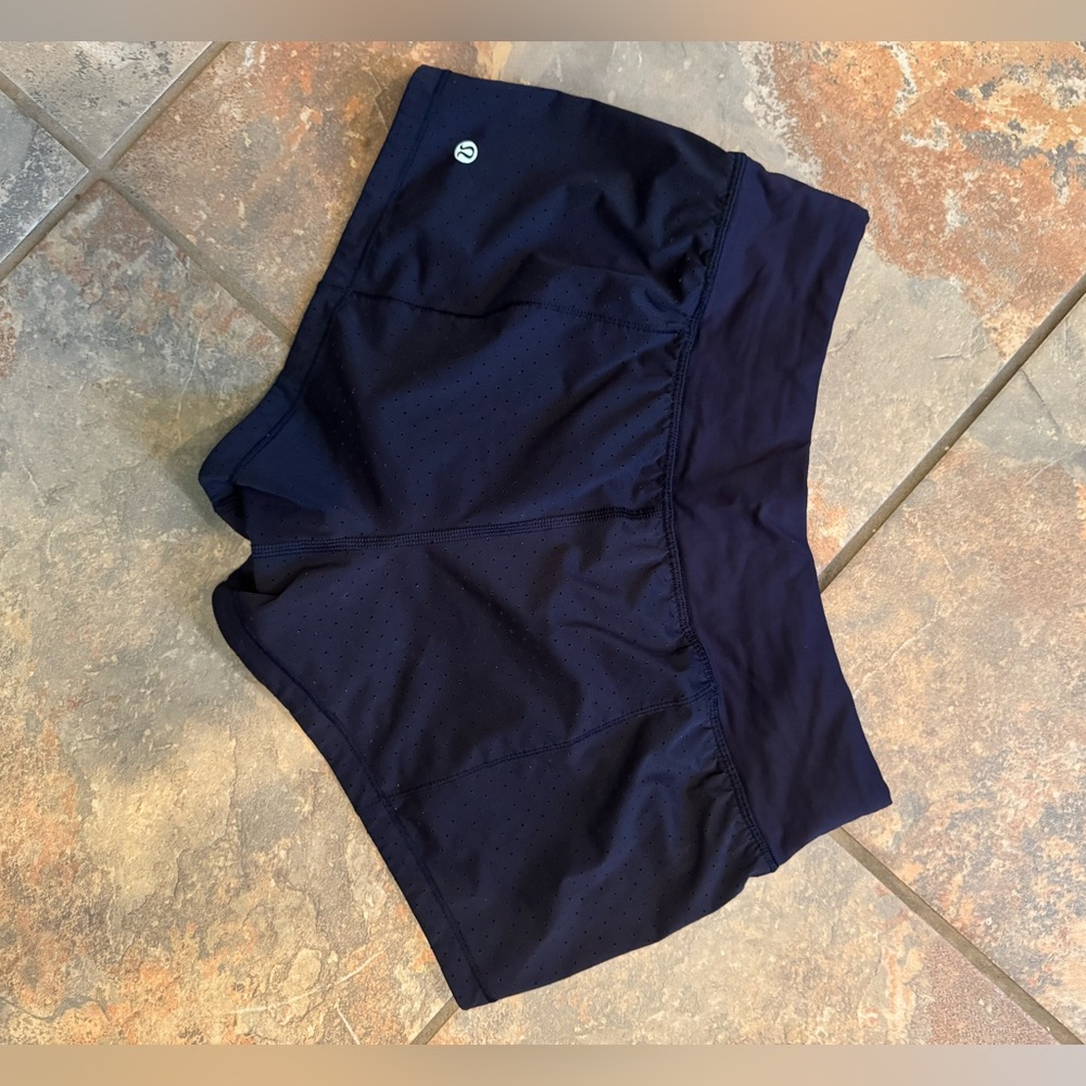 Lululemon Navy Blue Athletic Shorts